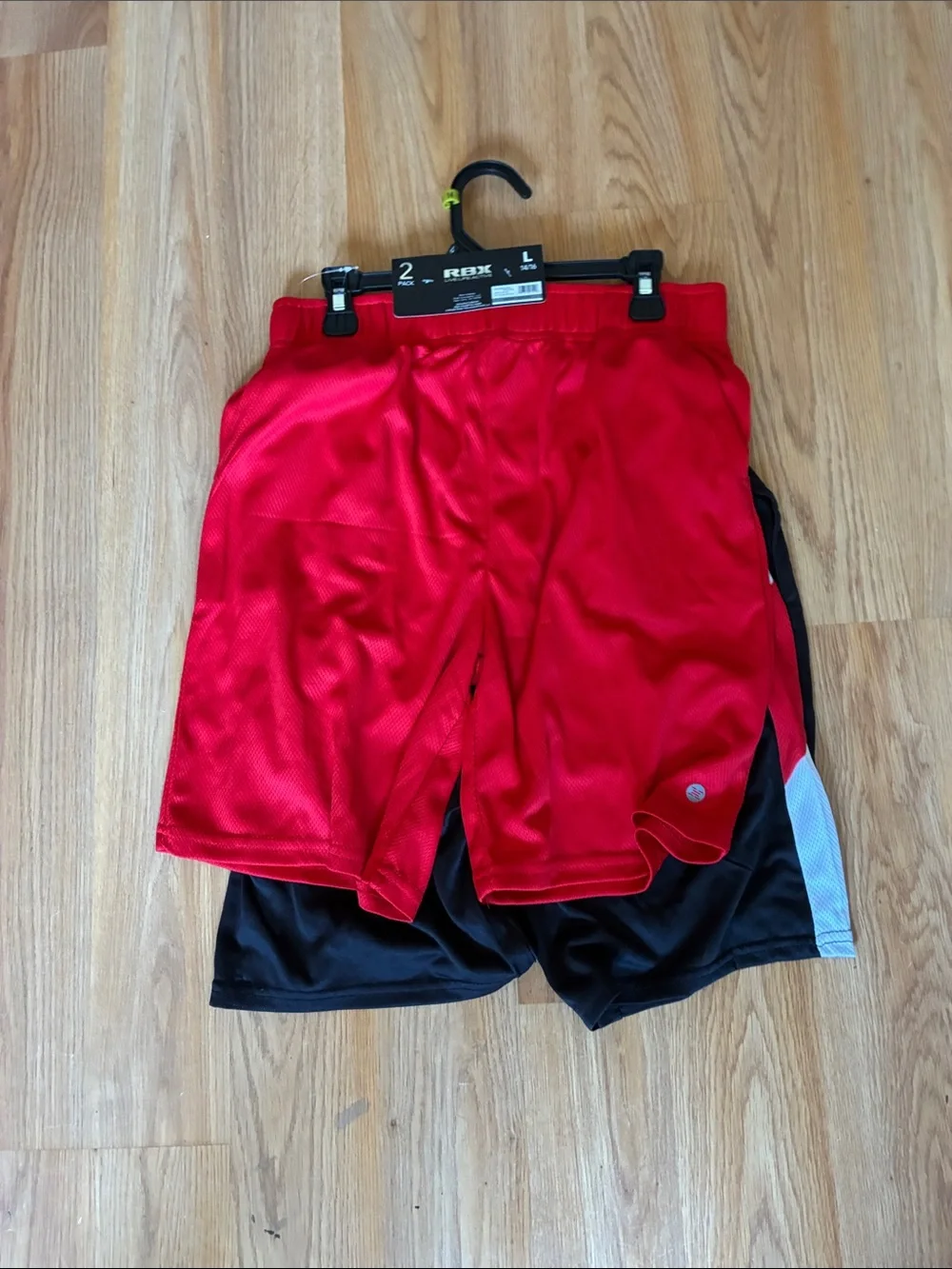RBX Red & Black Athletic Shorts 2-Pack